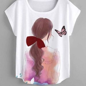 Pink Butterfly T-Shirt
